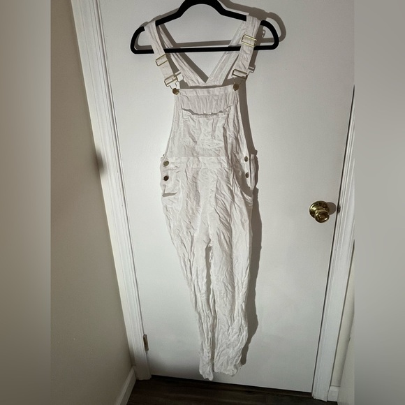 WeWoreWhat White Linen Overalls - Picture 8 of 10